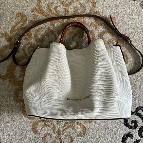 Dooney and Bourke City Lafayette Large Embossed Barlow Satchel - Picture 4 of 5